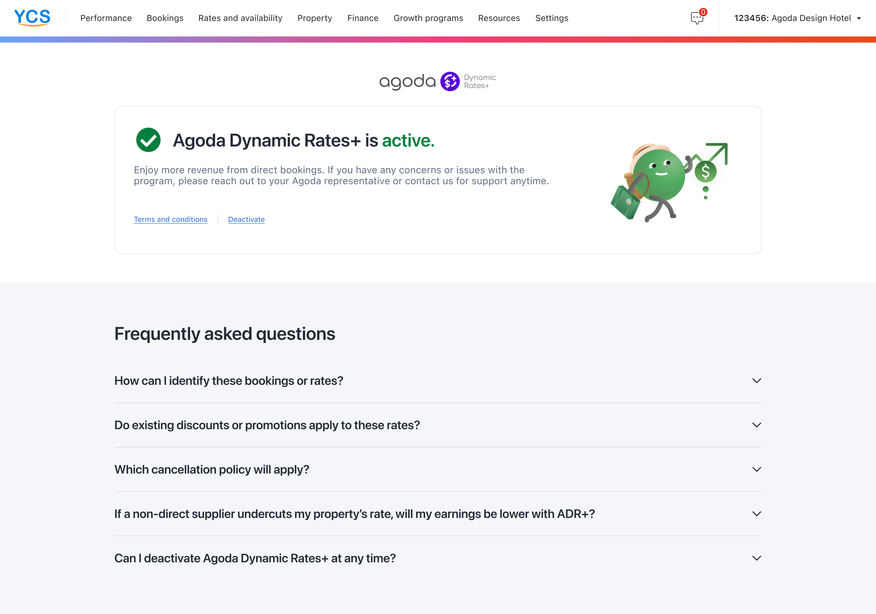 Initial launch state